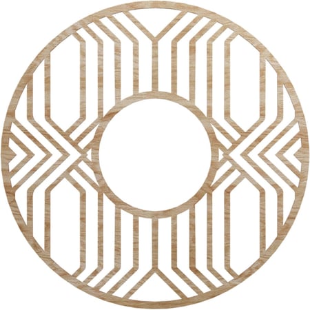 Ekena Millwork Empire Wood Fretwork Pierced Ceiling Medallion, Red Oak, 36"OD x 13 1/8"ID x 1/4"T CMWP36X36X0250EPRO